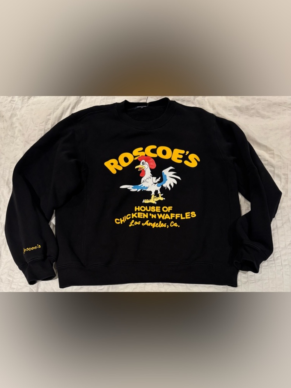 Madhappy Roscoes House of Chicken Waffles Oversized Sweatshirt SZ L Made in USA